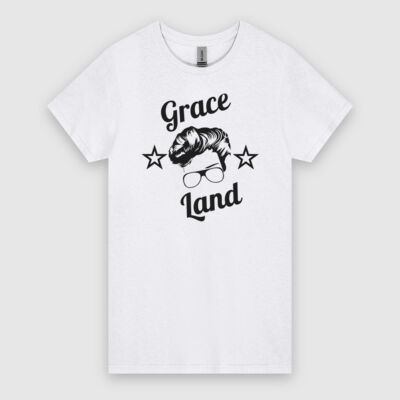 Grace Land Band Simple Logo Tee (Women's Fit Dark on Lights) Thumbnail