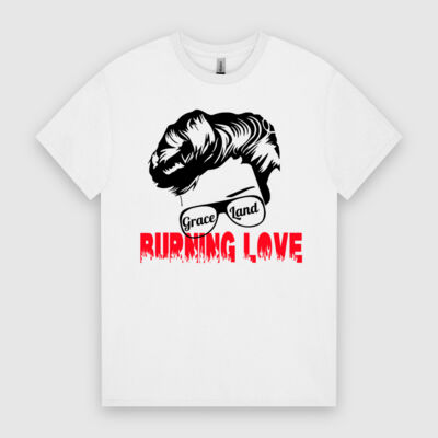 Grace Land Band Burning Love Tee (Unisex Dark on Lights) Thumbnail